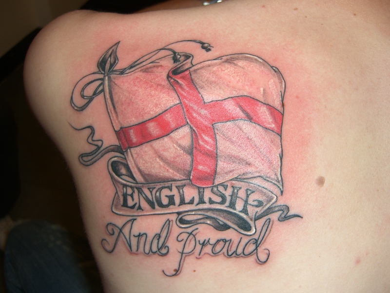 England Flag Tattoo Designs